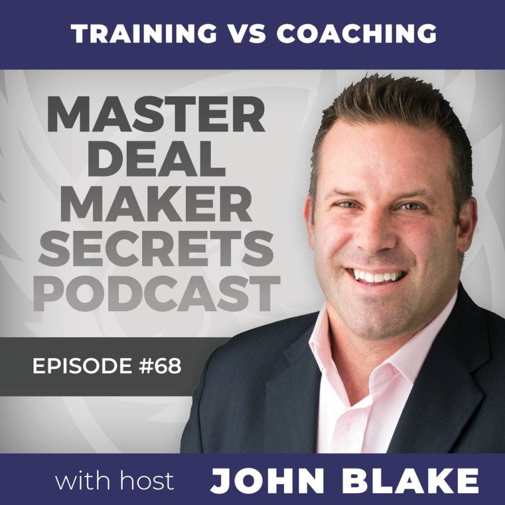 John Blake Training vs Coaching
